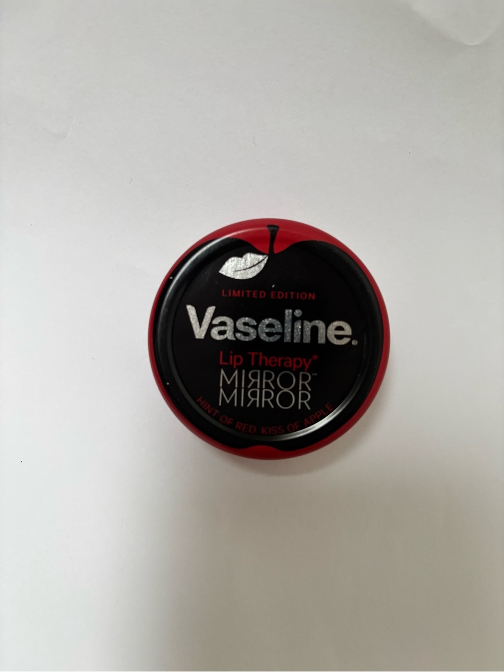 Vaseline Mirror Mirror Lip Therapy - Hint of Red - swatched